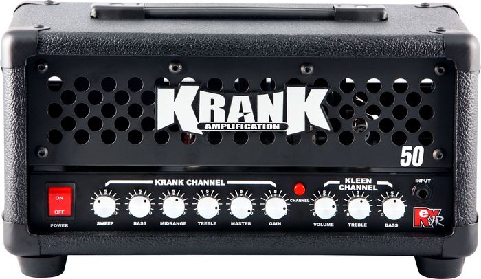 Krank Rev Jr Pro 50W Tube Guitar Amp Head Black Black Grill