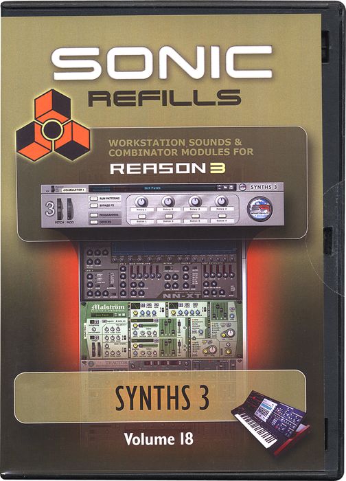 Sonic Reality&nbsp;Reason 3 Refills Vol. 18: Synths 3&nbsp;&nbsp;