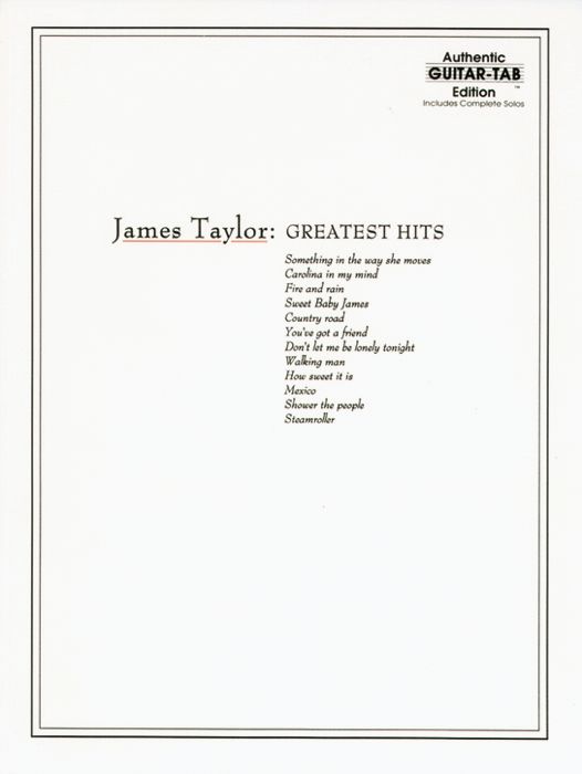 Alfred&nbsp;James Taylor Greatest Hits Guitar Tab Book&nbsp;&nbsp;