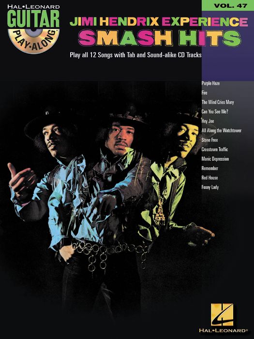 Hal Leonard&nbsp;Jimi Hendrix Experience Smash Hits Play-Along Guitar Tab Songbook with CD&nbsp;&nbsp;