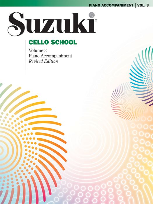 Alfred Suzuki Cello School Piano Accompaniment Volume 3 Book