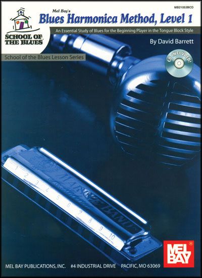 Mel Bay&nbsp;Blues Harmonica Method, Level 1 Book and CD&nbsp;&nbsp;