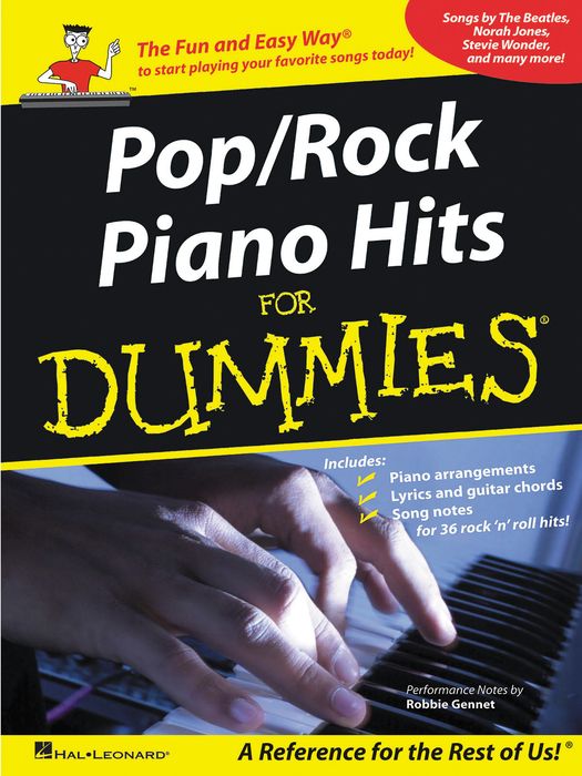 Hal Leonard&nbsp;Pop/Rock Piano Hits For Dummies Piano-Vocal-Guitar Songbook&nbsp;&nbsp;