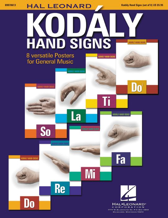 Hal Leonard&nbsp;Curwen/Kodaly Hand Signs Poster Set&nbsp;&nbsp;