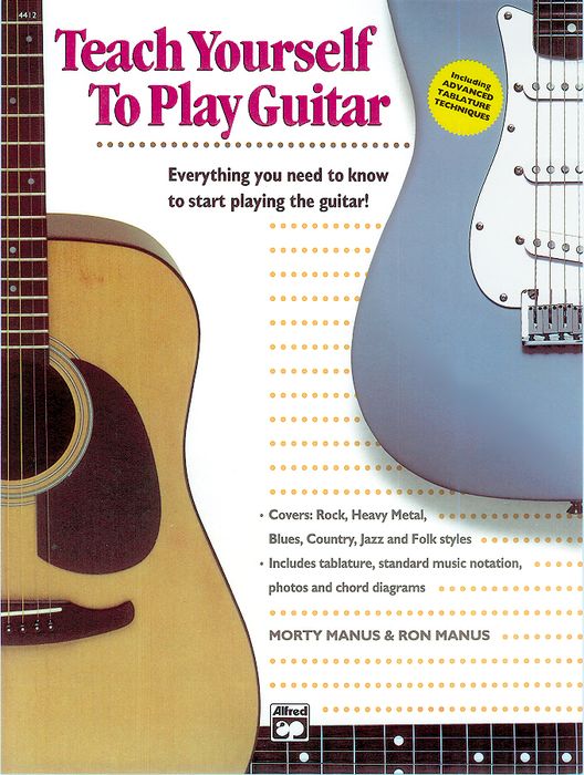 Alfred Teach Yourself To Play The Guitar Book Cd