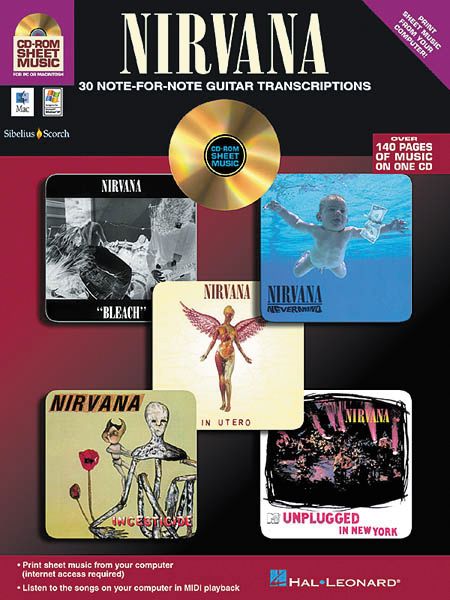iSong&nbsp;Nirvana - 30 Note-for-Note Guitar Transcriptions (CD-ROM)&nbsp;&nbsp;