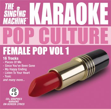 The Singing Machine Pop Culture Female Pop Volume 1 Karaoke Cd+G