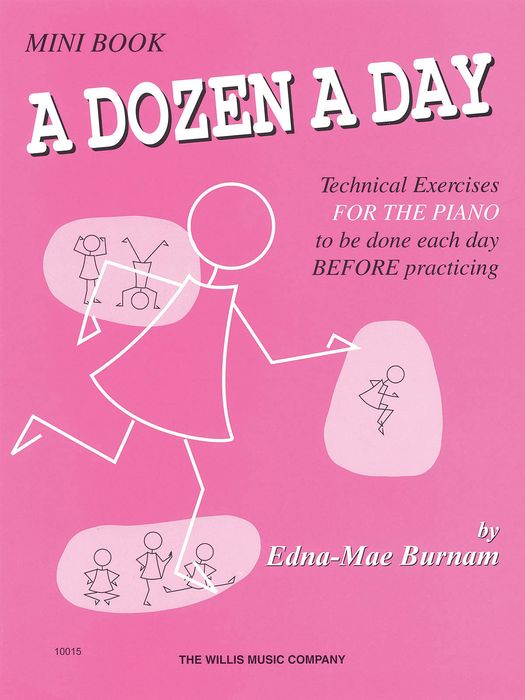 Hal Leonard&nbsp;A Dozen A Day Mini Book Technical Exercises For The Piano (Pink cover)&nbsp;&nbsp;
