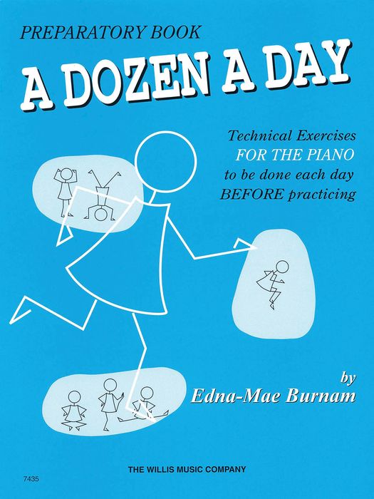 Hal Leonard A Dozen A Day Preparatory Book Technical Exercises For Piano (Blue Cover)