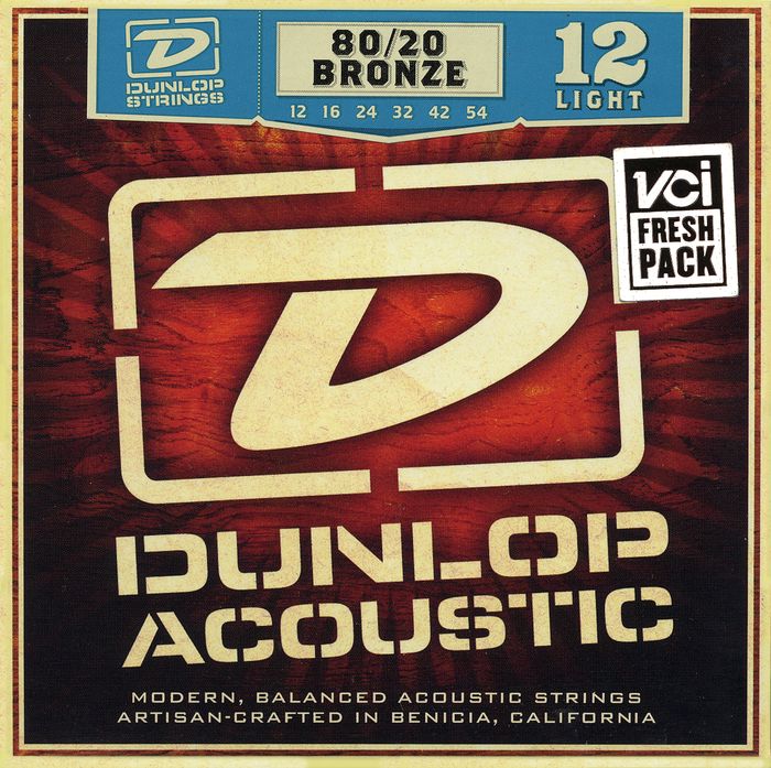 Dunlop&nbsp;80/20 Bronze Light Acoustic Guitar Strings&nbsp;&nbsp;