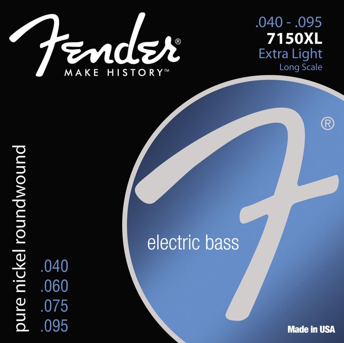 Fender 7150Xl Pure Nickel Long Scale Bass Strings - Extra Light