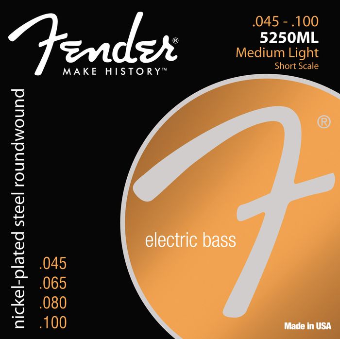 Fender 5250Ml Nickel-Plated Steel Short Scale Bass Strings - Medium Light