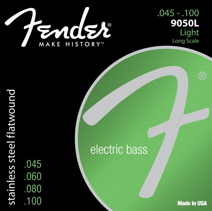 Fender 9050L Stainless Steel Flatwound Long Scale Bass Strings - Light