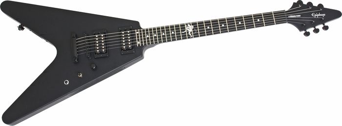 Epiphone Jeff Waters Annihilation-V Electric Guitar Pitch Black