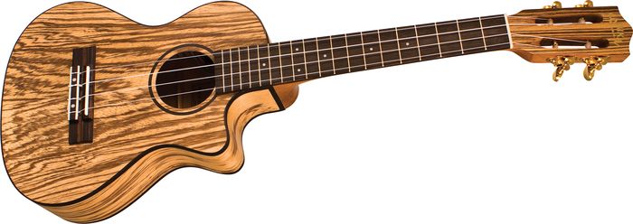 Lanikai&nbsp;SZW-TCA Cutaway Zebrawood Tenor Acoustic-Electric Ukulele&nbsp;&nbsp;