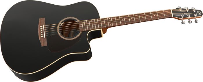 Seagull Entourage Cw Black Gt Qit Acoustic-Electric Guitar Black