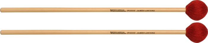 Innovative Percussion&nbsp;JAMES ANCONA SERIES EXTRA SOFT MARIMBA&nbsp;Rattan Handle&nbsp;IP2005 Medium Soft Cord Vibe/Marimba