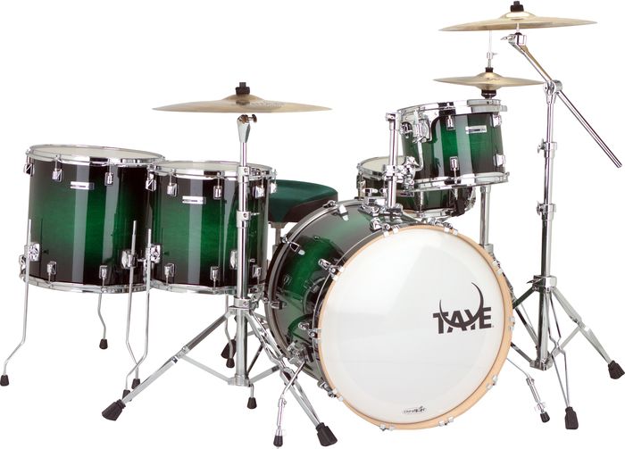 Taye Drums Studiomaple Sm522sd 5-Piece Shell Pack Green Black Burst
