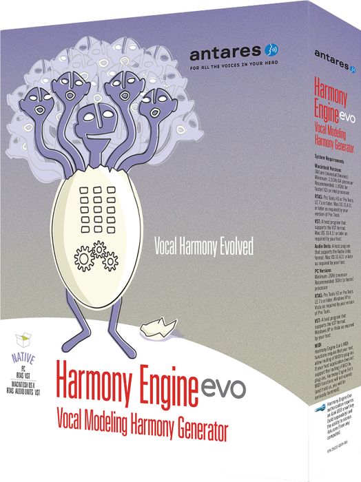Antares Harmony Engine Evo Vocal Modeling Harmony Generator