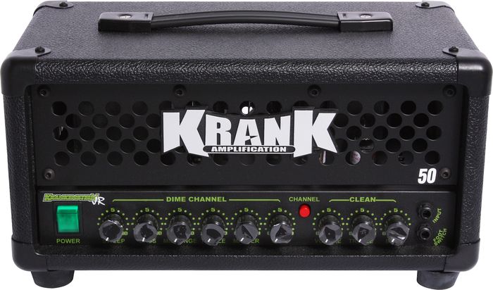 Krank&nbsp;Krankenstein Jr. 50W Tube Guitar Amp Head&nbsp;Black&nbsp;Black Grille