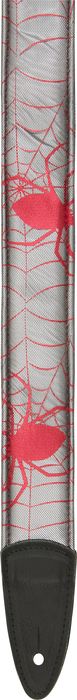 Jodi Head&nbsp;Spider Guitar Strap&nbsp;SILVER/RED&nbsp;