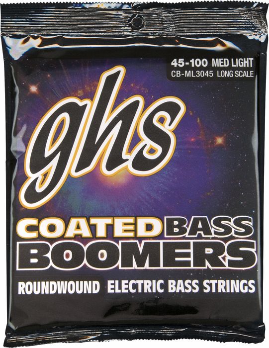 Ghs Ml3045 Coated Boomers Medium Light Bass Strings