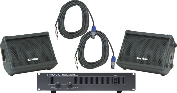 Kustom&nbsp;KPC10M / Phonic MAX 1000 Spkr & Amp Package&nbsp;&nbsp;
