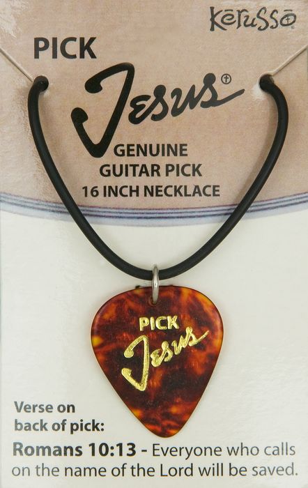Kerusso&nbsp;Pick Jesus Necklace&nbsp;Brown&nbsp;