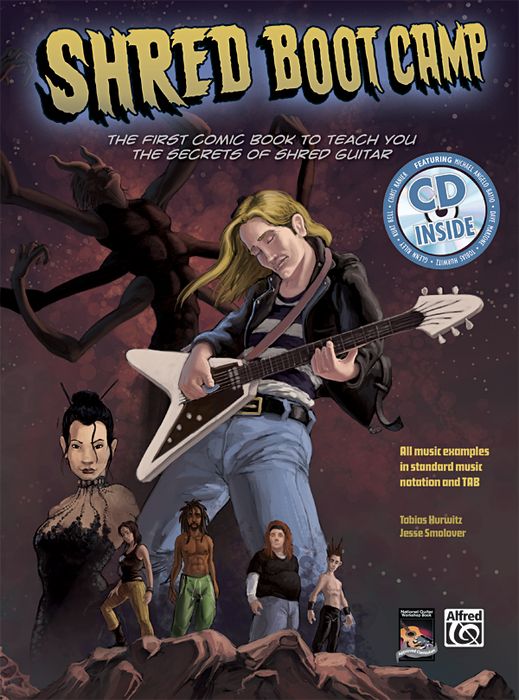 Alfred Shred Boot Camp: The First Comic Book To Teach You The Secrets Of Shred Guitar (Book/Cd)