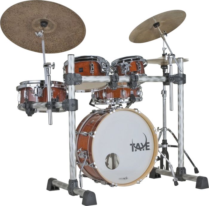 Taye Drums Gokit Fusion 5-Piece Drum Set With Rack Antique Honey