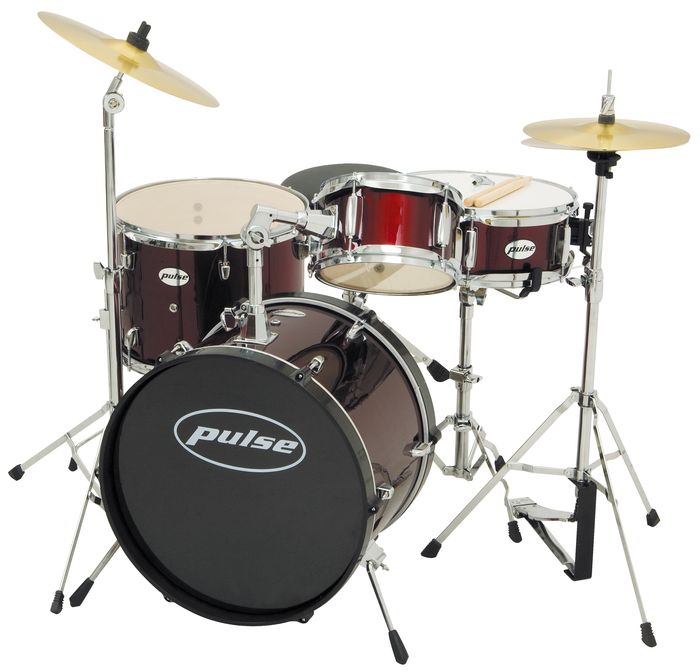 Pulse&nbsp;4-Piece Junior Drum Set with Cymbals&nbsp;&nbsp;