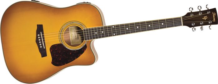 Ibanez Pf25ecewc Pf Series Acoustic Electric Guitar Vintage Sunburst