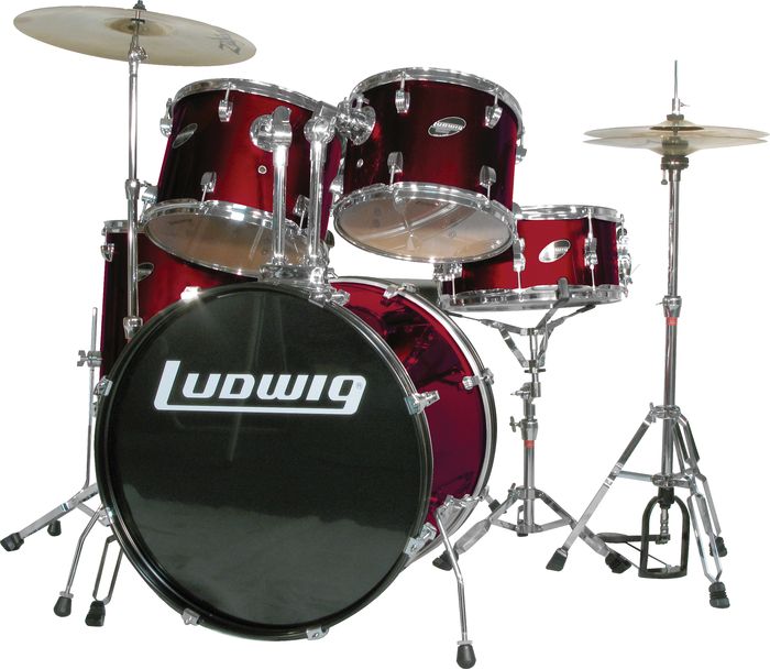 Ludwig&nbsp;Accent Combo 5-piece Drum Set&nbsp;Wine&nbsp;
