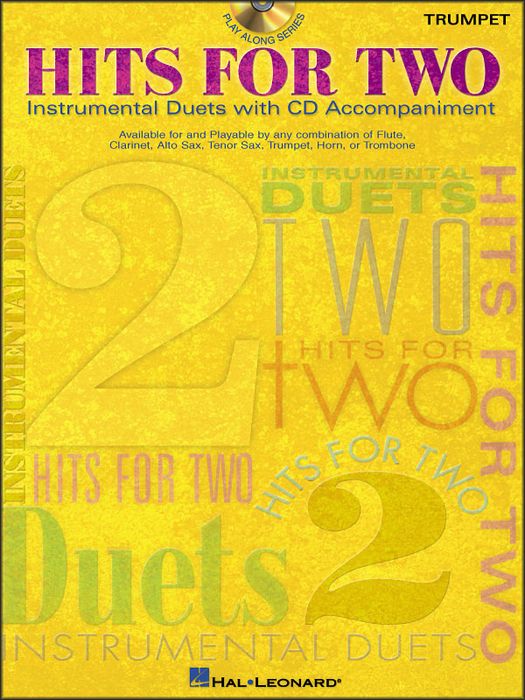 Hal Leonard&nbsp;Hits for Two Instrumental Duets for Trumpet Book/CD&nbsp;&nbsp;