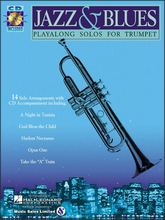 Hal Leonard&nbsp;Jazz And Blues Playalong Solos for Trumpet Book/CD&nbsp;&nbsp;