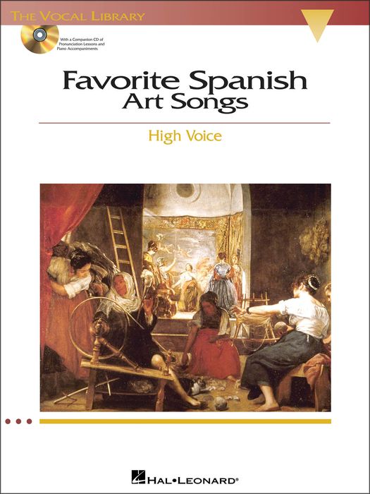 Hal Leonard&nbsp;Favorite Spanish Art Songs for High Voice (The Vocal Library Series) Book/CD&nbsp;&nbsp;
