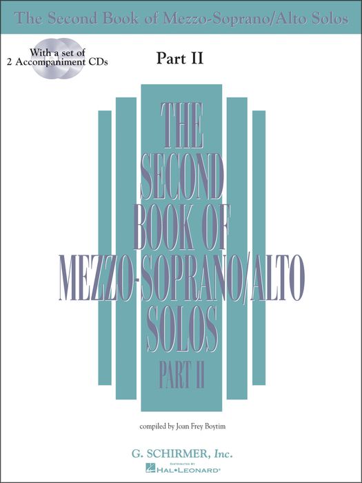 Hal Leonard&nbsp;Second Book Of Mezzo-Soprano / Alto Solos Part 2 Book/2CD's&nbsp;&nbsp;
