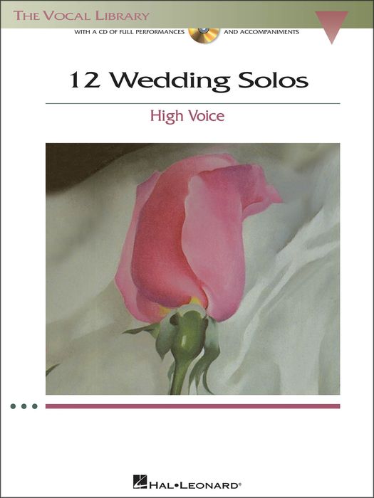 Hal Leonard&nbsp;12 Wedding Solos for High Voice (The Vocal Library) Book/CD&nbsp;&nbsp;