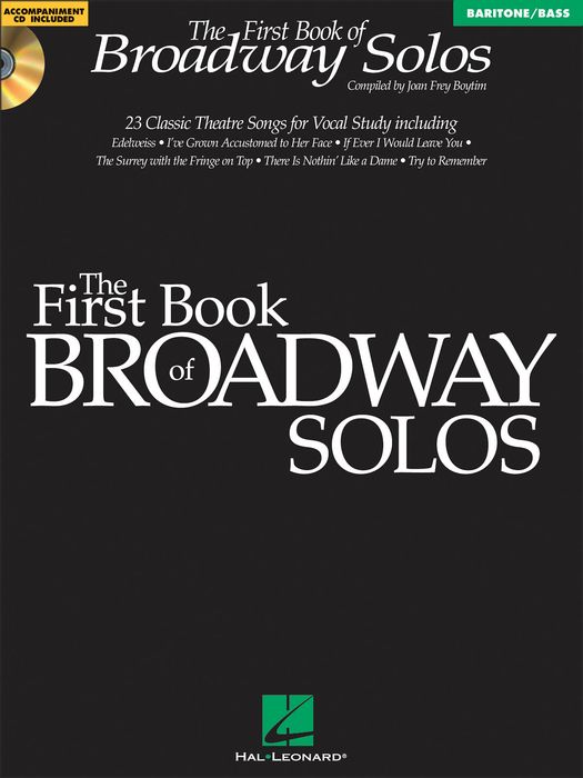 Hal Leonard&nbsp;First Book Of Broadway Solos Baritone / Bass Book/CD&nbsp;&nbsp;