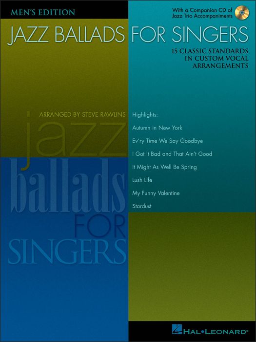 Hal Leonard&nbsp;Jazz Ballads for Singers - Men's Edition Book/CD&nbsp;&nbsp;