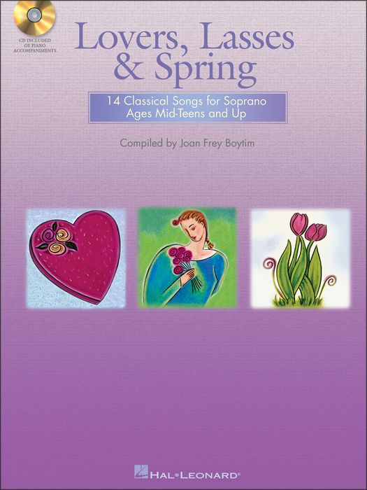 Hal Leonard&nbsp;Lovers, Lasses And Spring (14 Classical Songs for Soprano Ages Mid-Teens & Up)  Book/CD&nbsp;&nbsp;