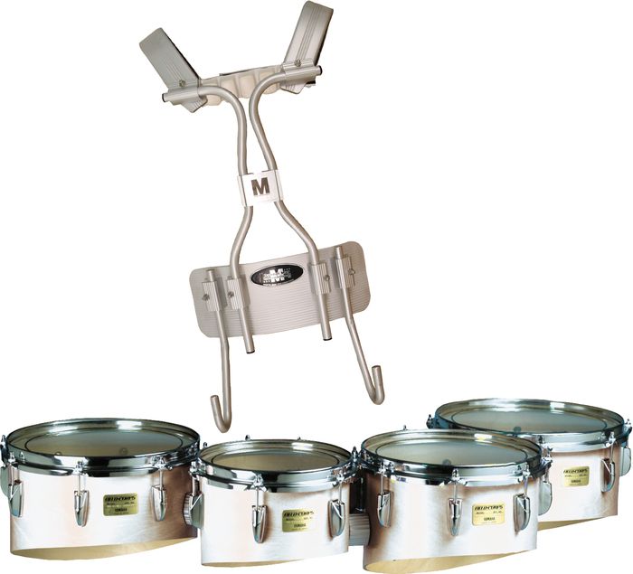 Yamaha&nbsp;Field-Corps 8, 10, 12, 13 Inch Quad with Aluminum Tubular Carrier&nbsp;White&nbsp;