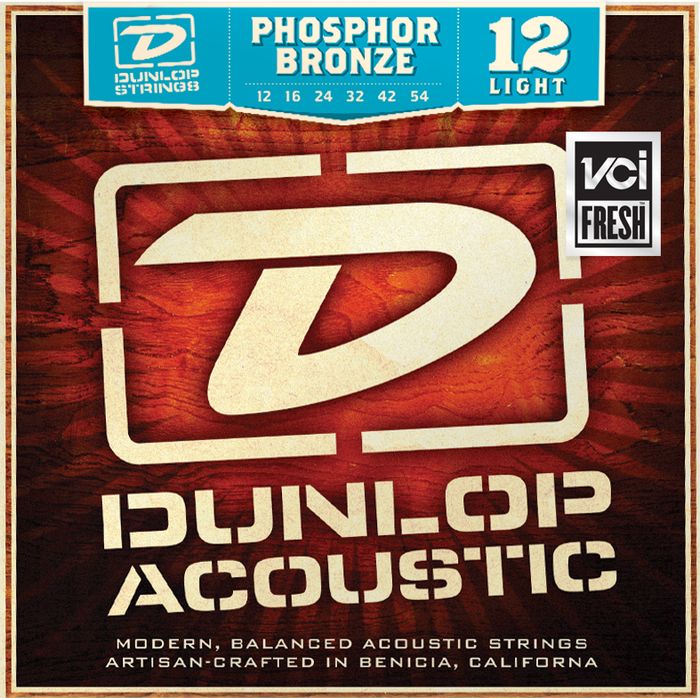 Dunlop&nbsp;Phosphor Bronze Light Acoustic Guitar Strings&nbsp;&nbsp;