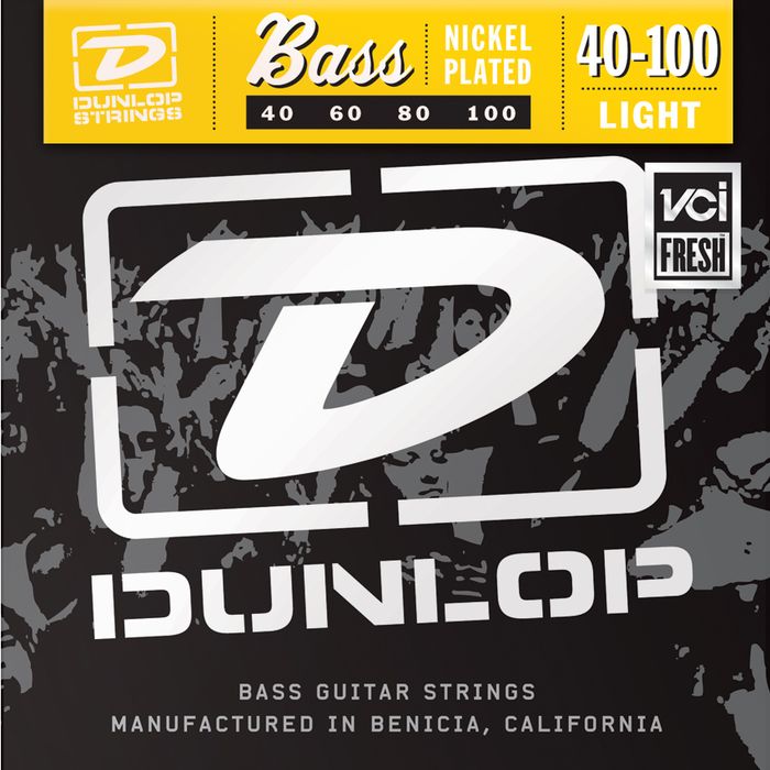 Dunlop&nbsp;Nickel Plated Steel Bass Guitar Strings - Light&nbsp;&nbsp;