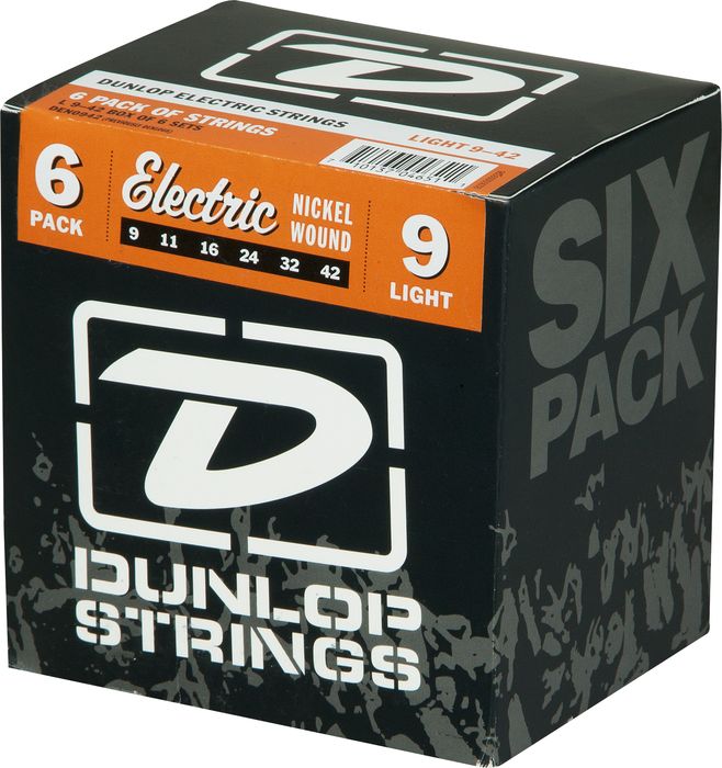 Dunlop&nbsp;Nickel Plated Steel Electric Guitar Strings Light 6-Pack&nbsp;&nbsp;