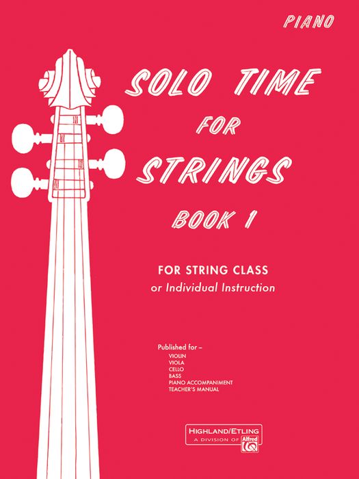Alfred Solo Time For Strings Book 1 Piano Acc.