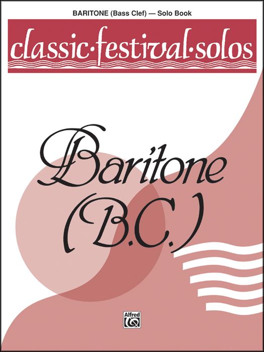 Alfred Classic Festival Solos (Baritone B.C.) Volume 1 Solo Book
