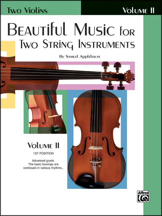 Alfred&nbsp;Beautiful Music for Two String Instruments Book II 2 Violins&nbsp;&nbsp;