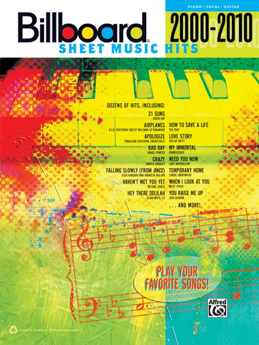 Alfred&nbsp;Billboard Sheet Music Hits 20002010 PVC&nbsp;&nbsp;