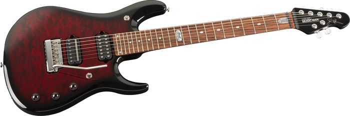 Music Man&nbsp;John Petrucci BFR 7 Electric Guitar&nbsp;Ruby Burst&nbsp;Quilted Maple